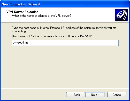 Setup VPN on Windows XP SP3 - Step 10