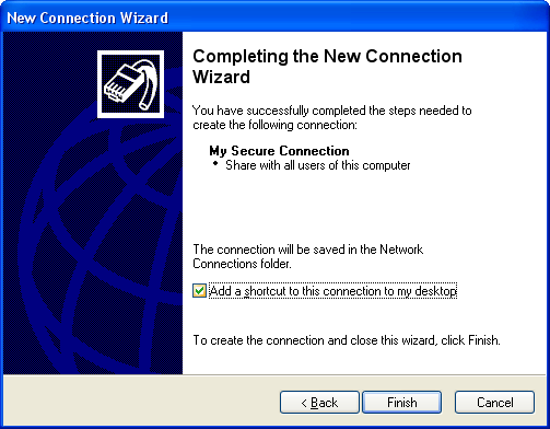 Setup VPN on Windows XP SP3 - Step 11