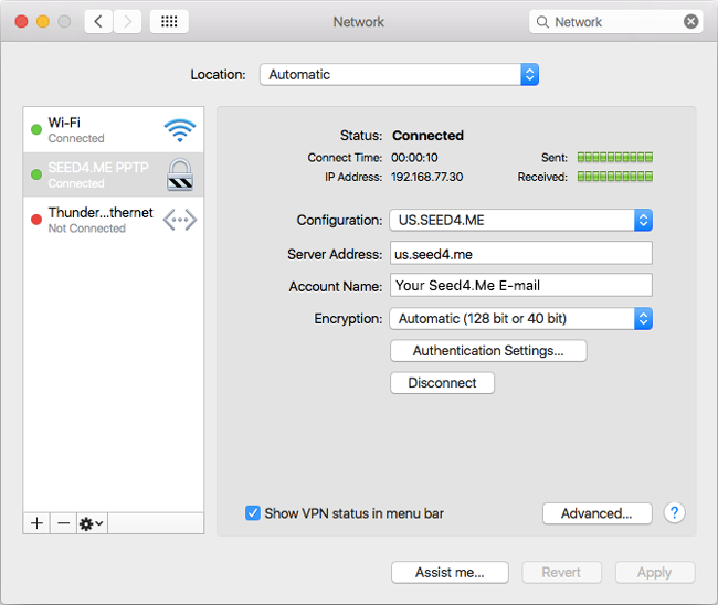 how do i setup a vpn on a mac