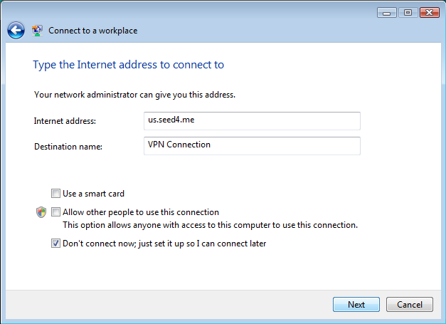 Create Vpn Windows Vista