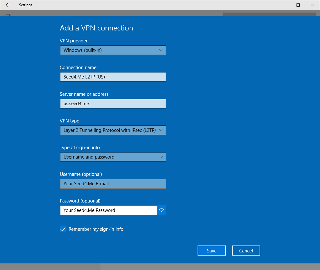 Windows server l2tp server настройка